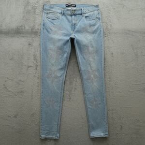 Express Jeans Women's Fits 33x30 (No size Tag) Blue Mid-Rise Legging Denim Pants